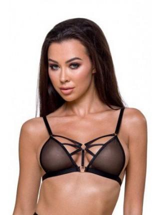 Бюстгальтер-стрепы MEGGY BRA black L/XL - Passion Exclusive