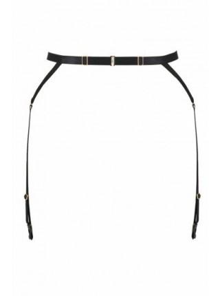 Belt-string with garters for stockings Meggy Garter Belt Black L / XL - Passion Exclusive