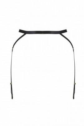 Belt-string with garters for stockings Meggy Garter Belt Black L / XL - Passion Exclusive