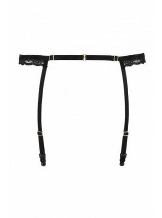 Пояс-стрепи для панчіх SHELLY GARTER BELT black L/XL - Passion Exclusive