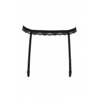 Пояс-стрепы для чулок SHELLY GARTER BELT black S/M - Passion Exclusive