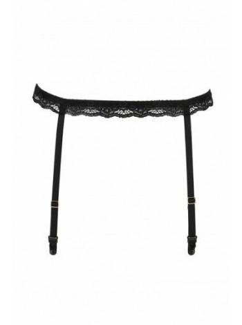 Пояс-стрепи для панчіх SHELLY GARTER BELT black S/M - Passion Exclusive