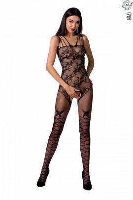 Openwork Bodybust with Intimate Cutouts Passion BS076 Black