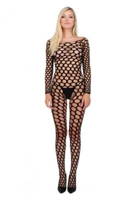 Бодістокінг з крупною сіткою Passion BS077 black