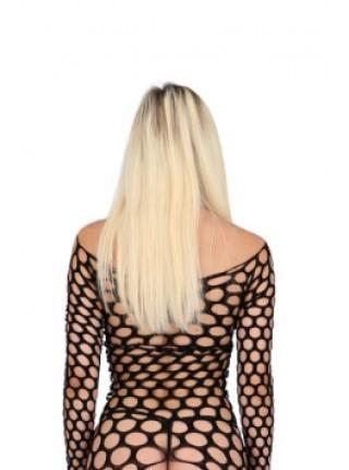 Бодистокинг с крупной сеткой Passion BS077 black