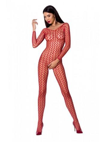Bodybag Passion BS068 Red, overalls, large grid, long sleeve
