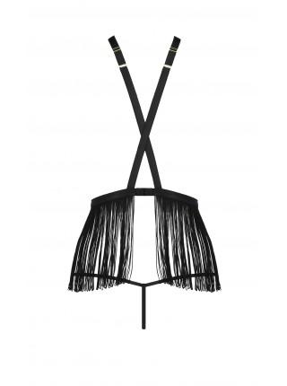 INDRA SETBRA BLACK XXL / XXXL - Passion Exclusive / XXXL - Passion Exclusive: Thong, Bach