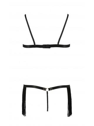 Kassandra Set OpenBra Black L / XL - Passion Exclusive: Life of Bachs, Skirt Panties