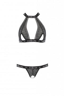 Комплект белья MIRAJANE SET black XXL/XXXL - Passion Exclusive: поддерживающий лиф-топ и трусики