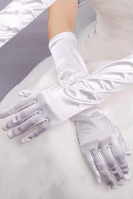 Long White Gloves