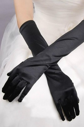 Long black gloves