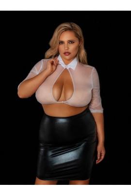 Еротичний костюм вчительки Сувора Ніколетта XL, спідниця, блузка