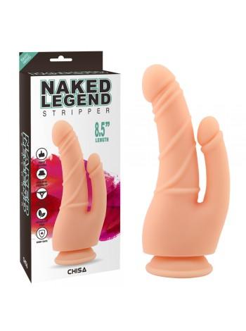 Double suction cup dildo Chisa Naked Legend Stripper 8.5