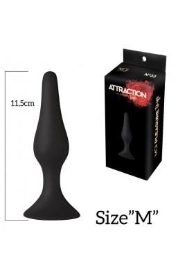 Anal plug on the Mai Attraction Toys Suction Cup 33 Black, 11,5x3cm