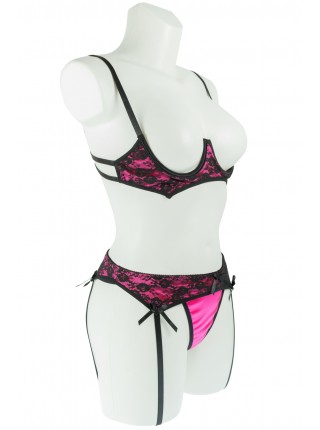 Pink frank set with belt