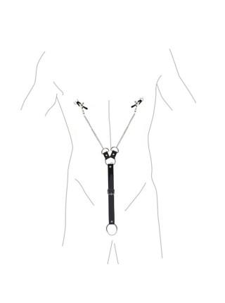 Nipple Clamps for Men, Eco leather