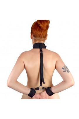 Set for fixing BDSM Collar and Handcuffs