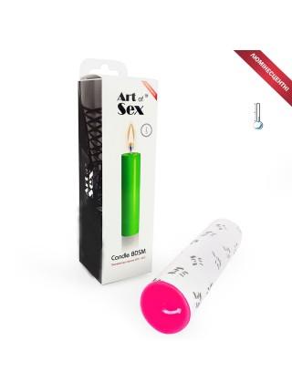 Pink wax candle Art of Sex size M 15 cm low-temperature, luminescent