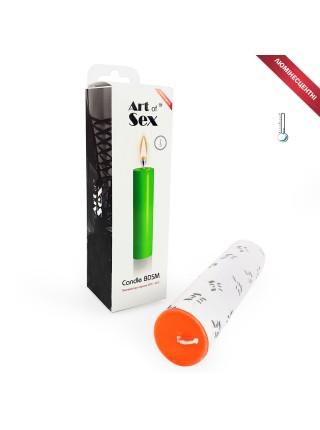 Orange wax candle Art of Sex size M 15 cm low-temperature, luminescent