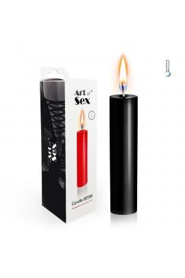 Черная свеча восковая Art of Sex size M 15 см низкотемпературная
