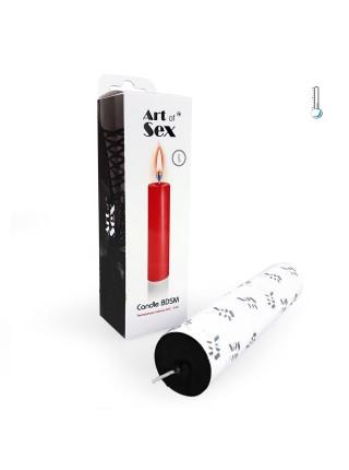 Black wax candle Art of Sex size M 15 cm low temperature