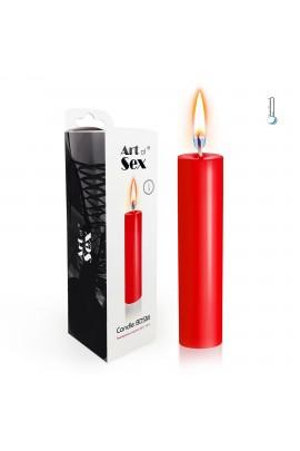 Красная свеча восковая Art of Sex size M 15 см низкотемпературная
