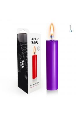 Фиолетовая свеча восковая Art of Sex size M 15 см низкотемпературная