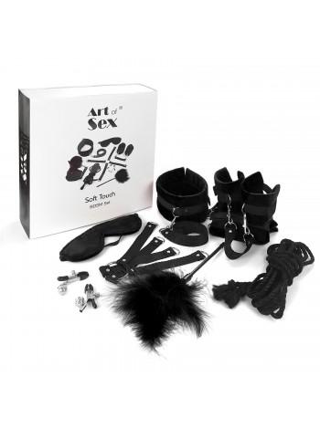 Набор БДСМ Art of Sex - Soft Touch BDSM Set, 9 предметов, Черный