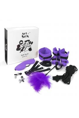Набор БДСМ Art of Sex - Soft Touch BDSM Set, 9 предметов, Фиолетовый