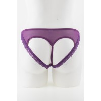 Бузкові сексуальні трусики з вирізом