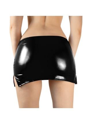 Сексуальна вінілова спідниця Art of Sex - Stella, розмір L-2XL, колір чорний