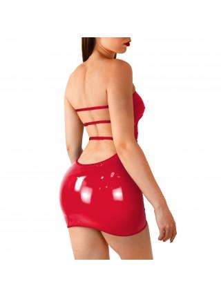 Сексуальна вінілова сукня Art of Sex - Jaklin, розмір XS-M, колір червоний