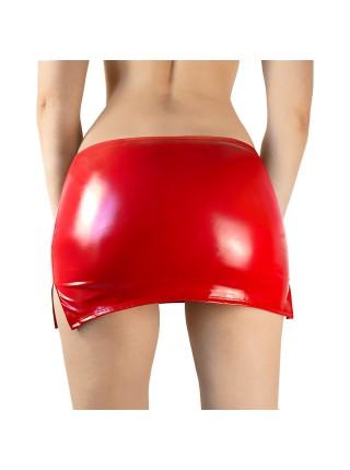 Сексуальна вінілова спідниця Art of Sex - Stella, розмір XS-M, колір червоний