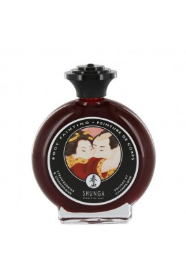 Edible Body Paint Shunga Bodypainting - Sparkling Strawberry Wine, 100ml