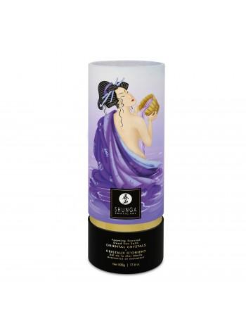 Пінлива сіль для ванни Shunga Dead Sea salt Oriental Crystals — Exotic Fruits (500 г), сіль Мертвого