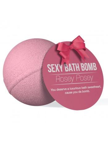 Бомбочка для ванны с ароматом розы Dona Bath Bomb - Rosey Posey, 128г