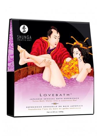 Гель для ванны Shunga LOVEBATH – Sensual Lotus 650 г, делает воду ароматным желе со SPA эффектом