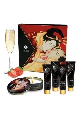 Подарочный набор Shunga GEISHAS SECRETS - Sparkling Strawberry Wine: Клубничное шампанское