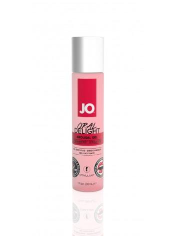 Гель для оральних ласк з ефектом холод-тепло System JO Oral Delight - Strawberry Sensation, 30мл