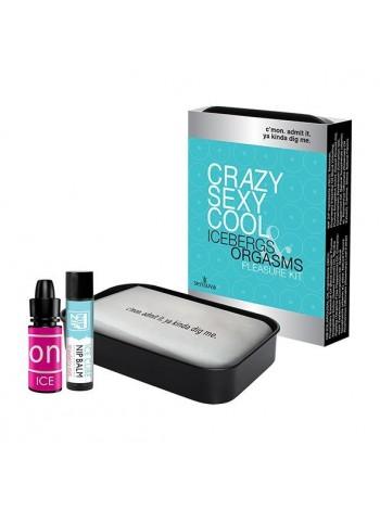 Подарунковий набір: рідкий вібратор і бальзам для сосок Sensuva Crazy Sexy Cool з охолоджуючим ефектом