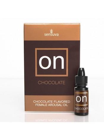 Drops to stimulate the clitoris with chocolate taste Sensuva - On Arousal Oil for Her Chocolate, 5ml