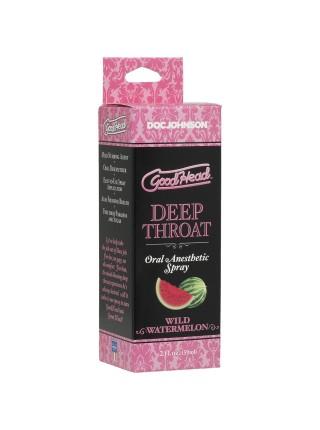 Спрей для для глибокого мінета Doc Johnson GoodHead DeepThroat Spray - Watermelon (кавун), 59мл