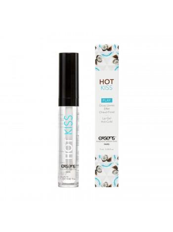 Stimulating lip gloss EXSENS Coconut Hot Kiss 7 ml, warms and cools