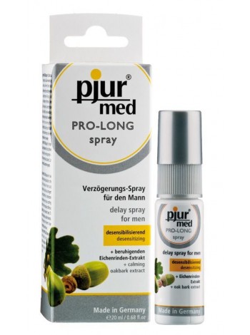 Спрей для продления полового акта pjur MED Prolong Spray, дубовая кора и пантенол, 20мл
