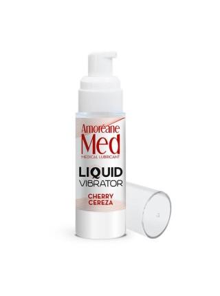 Lubricant with Amoreane Med Liquid Vibrator Cherry vibration effect, 30ml