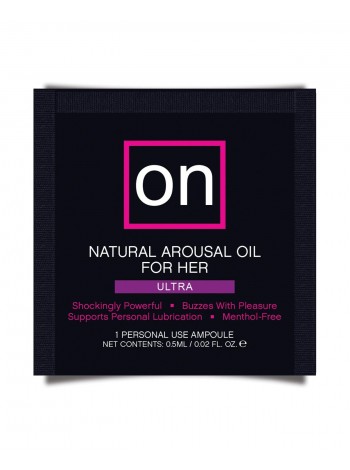 Пробник збуджуючого масла для жінок Sensuva ON Arousal Oil for Her Ultra, 0,5 мл