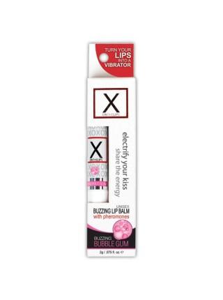 Стимулирующий бальзам для губ унисекс Sensuva - X on the Lips Bubble Gum с феромонами, жвачка