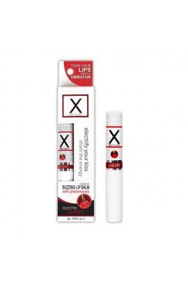 Стимулирующий бальзам для губ унисекс Sensuva - X on the Lips Cherry с феромонами, вишня