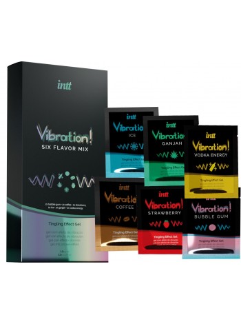 Набір пробників рідкого вібратора Intt Vibration Six Flavor Mix, 12х5мл