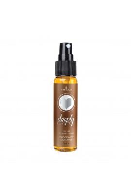 Spray for blowjob Sensuva - Deeply Love You Chocolate Coconut (chocolate with coconut), 29ml